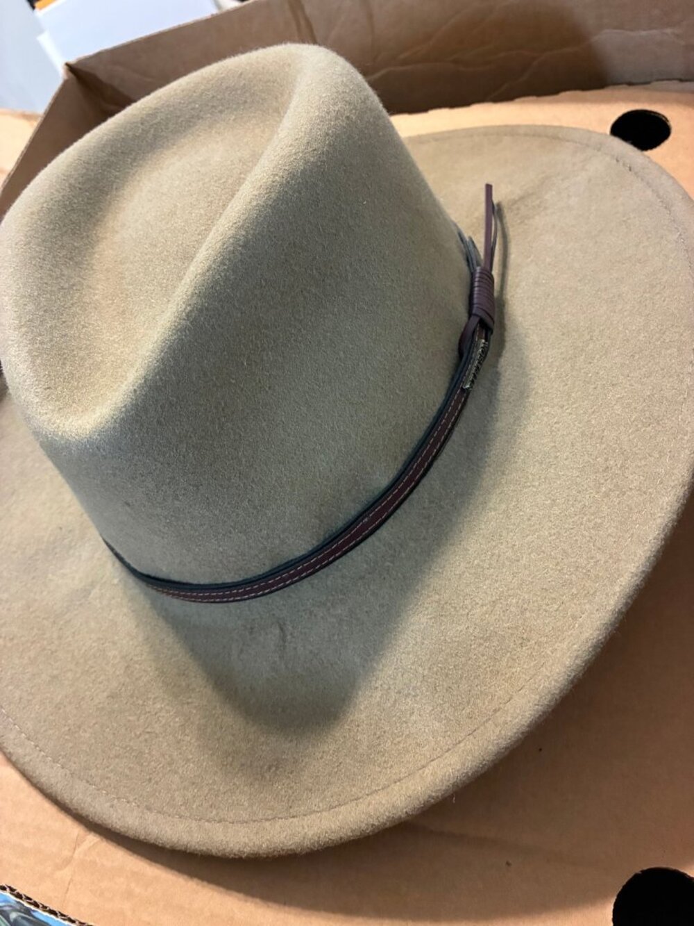 Stetson Tan Felt Crushable Hat - Size XXL